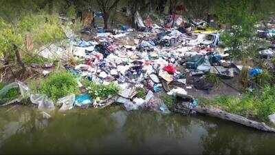 Around 170 volunteers have removed 43,000 pounds of trash from a long-standing San Antonio dumping site. (Photo: KSAT) Around 170 volunteers remove 43,000 pounds of trash from San Antonio dumping site after years of complaints; property was a homeless encampment and had a $100,000 cleanup estimate