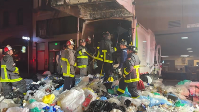 Around 25 firefighters rescued a trapped man alive (Image Credit: X/ @SFFDPIO) A San Francisco bystander heard screams from a garbage truck after its load had been compacted; 25 firefighters spent more than 2 hours digging a trapped man out alive