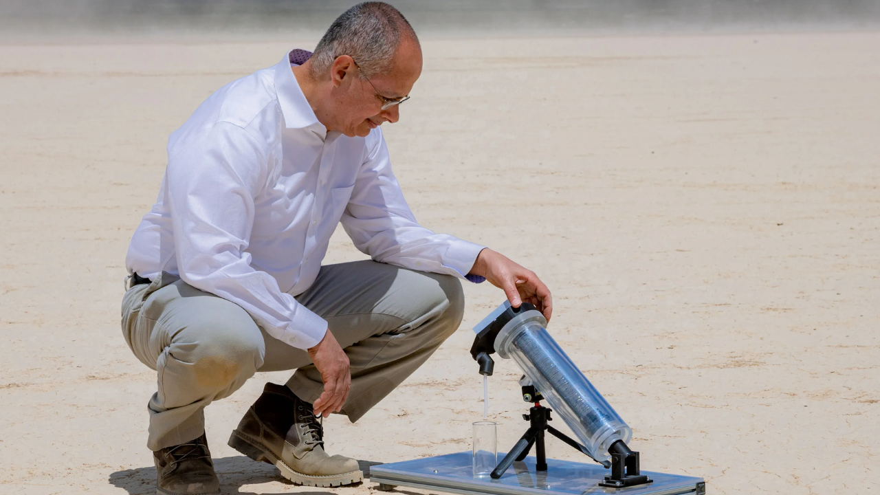 As a child living in Jordan, Yaghi often queued up for water<br>