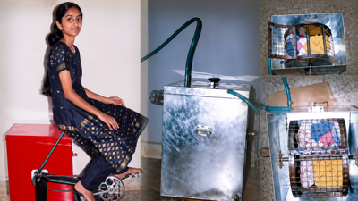PC: NIF At 14, a Kerala girl turned an everyday bicycle into a low-cost washing machine for Rs 2,000 that could wash clothes without electricity