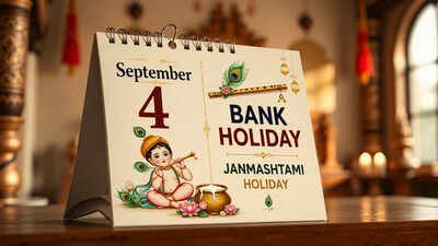 Bank holiday on September 4 Bank holiday on Janmashtami: Where are banks closed on September 4, 2026? Check state-wise list