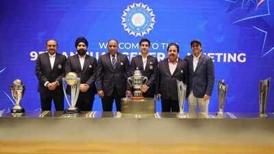 BCCI office bearers at the 95th Annual General Meeting 100 years of BCCI! Indian cricket board to form committee for grand year-long celebrations