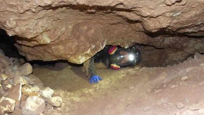 BCI surveys an abandoned uranium mine for bat habitat. Photo: Bat Conservation International. From 1947 to 1970, uranium mines supplied America’s defense program; decades later, Montana sealed 20 hazards at five abandoned sites while bat gates preserved wildlife access