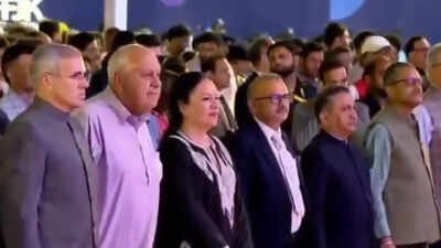 Both Omar and Farooq Abdullah stood in attention as full version of Vande Mataram played 'Allies should stand with us': Congress calls out Abdullahs after full version of Vande Mataram played