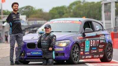 Callum Smith has joined Team BRIT alongside quadruple amputee Harvey Phillips. (Photo: SWNS) Meet Callum Smith: The 23-year-old armless racing driver who steers with his feet at 110mph, joins Team BRIT alongside quadruple amputee Harvey Phillips and targets a historic Le Mans debut