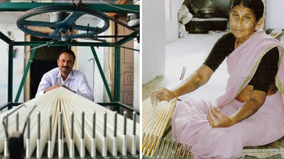 In 1992, a saree weaver’s aging mother told him, ‘I can’t weave anymore’; 7 years later, the man with no engineering degree invented an award-winning machine that replaced the 9,000 hand movements needed to prepare a Pochampally saree