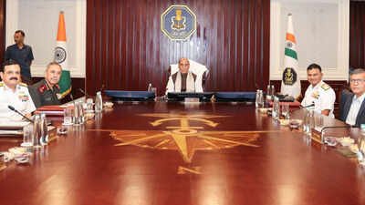 Defence minister Rajnath Singh at navy's biannual Commanders' Conference 2026 18 warships to be inducted in 2026, largest addition in a year in Navy’s history: Rajnath