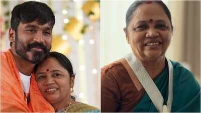 Dhanush gives National Award medal to mom Vijayalakshmi; writes ‘All for that smile’; Mrunal Thakur. Dhanush dedicates National Award medal to mom Vijayalakshmi; writes ‘All for that smile’; Mrunal Thakur congratulates 'OM Chapter 1' actor