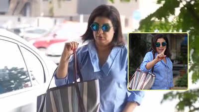 Farah Khan reminds paparazzi of Salman Khan's warning, tells photographers, 'Salman bhai ne bola na peeche se nahi lene ka turn karo' Farah Khan reminds paparazzi of Salman Khan's warning, tells photographers, 'Salman bhai ne bola na peeche se nahi lene ka turn karo'