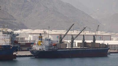Bulk Carrier 'Adventure' at the Port of Fujairah (Photo: Reuters). UAE planning to develop shipping alternatives, port that bypasses Hormuz