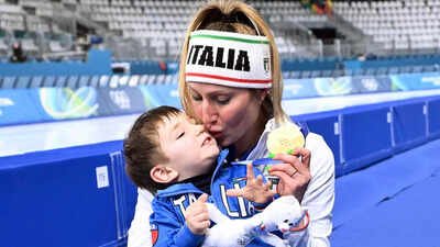 Francesca Lollobrigida (Getty Images) 18 months after giving birth, Francesca Lollobrigida broke an Olympic record; then skated straight into her toddler's arms