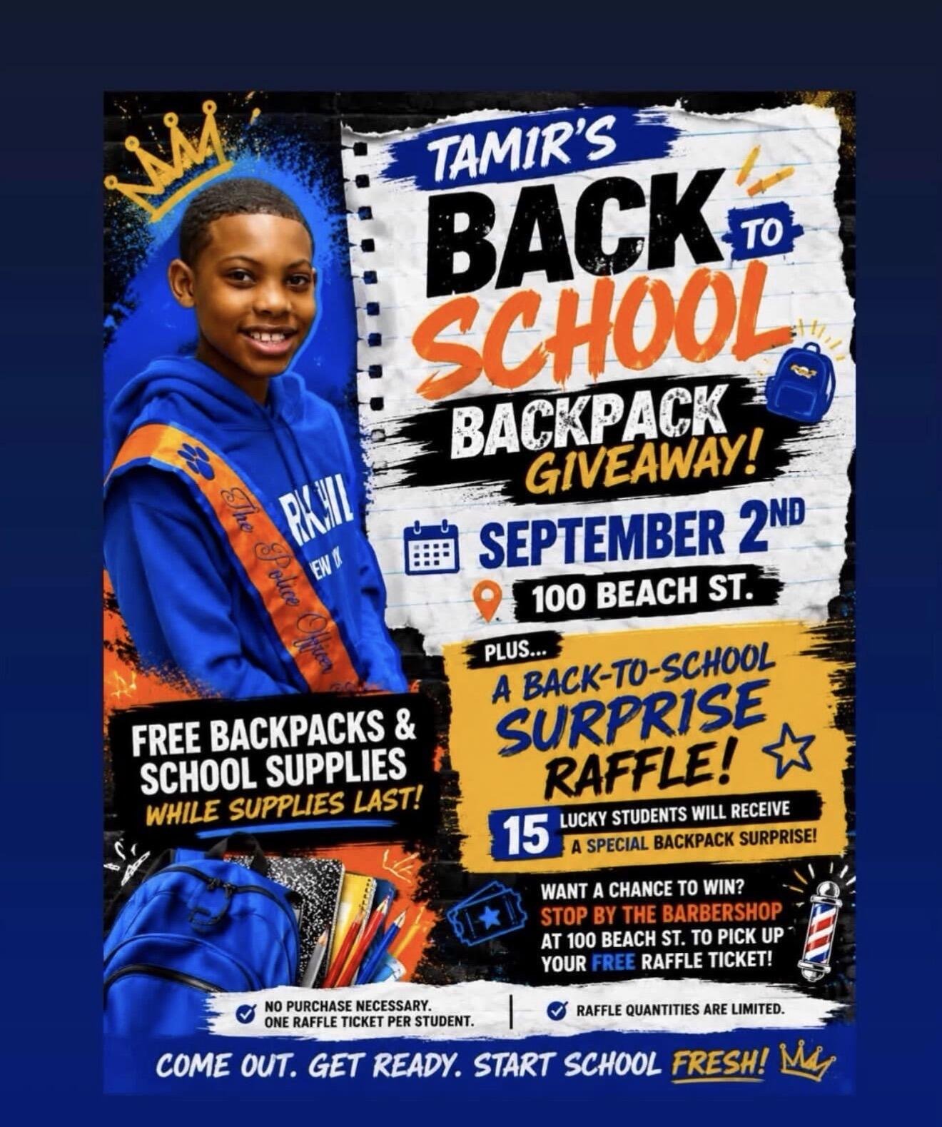 From selling drinks at basketball games to giving back, Tamir Lewis is helping local kids start school prepared.