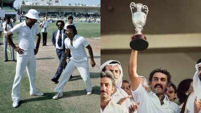 Image credit: Agencies The famous India vs Pakistan moment: When Sunil Gavaskar put his foot over the toss coin