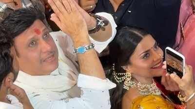 Govinda SPOTTED with Komal Rani Swarnkar at Lalbaugcha Raja, amid row with wife Ssunita Ahuja - PICS