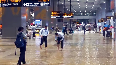 Heavy rain led to waterlogging at IGI airport; 11 flights were diverted 4 months left, Delhi crosses annual rainfall normal; IMD issues yellow alert