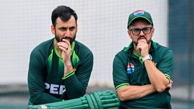 Mike Hesson clears the air on Salman Ali Agha’s Buckingham Palace absence. (AFP) Mike Hesson clears the air on Salman Ali Agha’s Buckingham Palace absence. (AFP)
