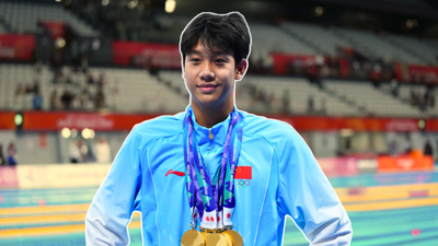 His gold medals came in the men's 200m, 400m, 800m and 1,500m freestyle events, along with three relay titles. Meet Zhang Zhanshuo: The 19-year-old who won seven golds at the Asian Games; from a kid who ‘couldn’t swim’ to a Chinese swimming star