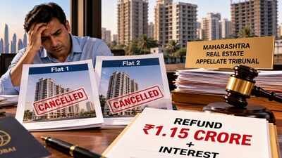In 2015, the homebuyer decided to purchase two flats being offered by a Mumbai-based builder. Dubai-based Indian bought two Mumbai flats, but later cancelled them after delayed possession; builder sought deductions, but MahaREAT orders full Rs 1.15 crore refund plus interest
