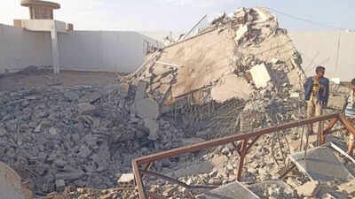 Visuals from the aftermath of the attack (Image Source: X@YemenNetworkRF) 'Committing massacres': Houthis accuse Saudi of Yemen prison strike that killed 7, including child