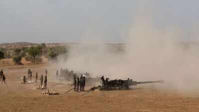India, US armies conduct M777 live-fire drill Yudh Abhyas 2026: M777 howitzers roar as Indian, US forces showcase firepower in Rajasthan