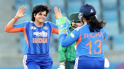 India vs Pakistan (Pic credit: BCCI) India’s spin chokehold leaves Pakistan in tatters: 55 all out is their lowest-ever T20I total
