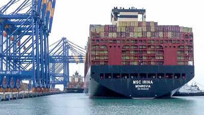 India’s overall trade deficit shrinks as exports grow faster than imports in August (representative image) India’s exports jump 25.4% in August, narrowing overall trade deficit to $9.41 billion