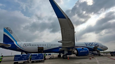 IndiGo flight makes contact with pole at Srinagar airport; no injuries IndiGo flight from Navi Mumbai hits pole at Srinagar airport during landing