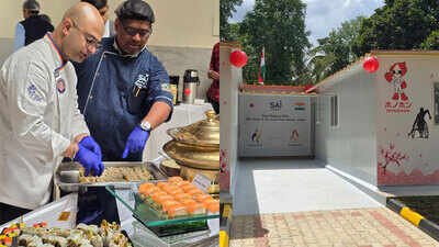 Inside SAI’s ‘Little Japan’ (TOI Photo) SAI creates ‘Little Japan’ in India: Athletes get a taste of Asian Games life in containers