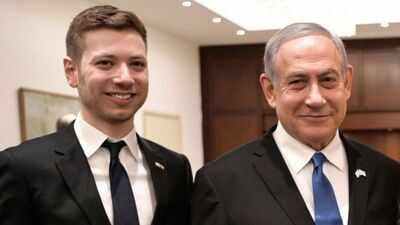 Israeli Prime Minister Benjamin Netanyahu and son Yair. (AP Photo) Israeli PM Netanyahu’s son urgently evacuated from US over ‘significant threat’