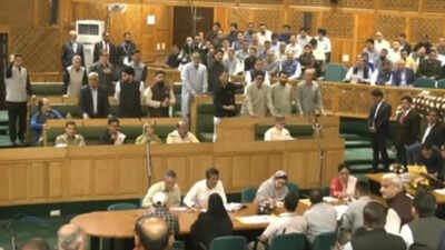 The Opposition Bharatiya Janata Party (BJP) MLAs staged a walkout from the Jammu and Kashmir Assembly on Tuesday in protest against the remarks by ruling National Conference (NC) MLAs over the holiday declared on the birth anniversary of Maharaja Hari Singh. History refuses to leave J&K as assembly debates Hari Singh, Sheikh Abdullah anniv holidays