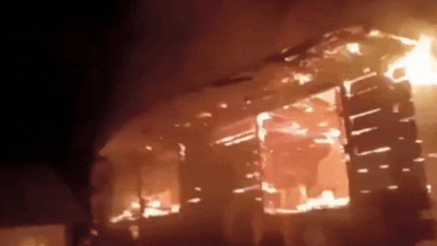 Visuals of horrifying blaze that eight homes Watch: Massive fire destroys 8 houses, several cowsheds in J&K's Kishtwar
