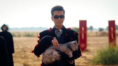 Karan Johar in the first episode of The Traitors Season 2.