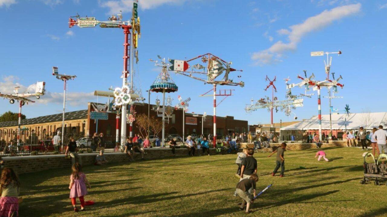 Kids enjoy the open space of the park during an event.