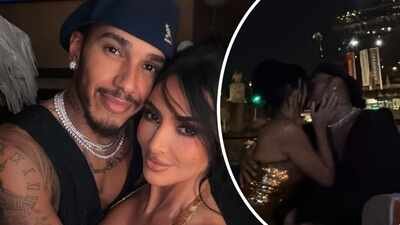 Kim Kardashian and Lewis Hamilton kiss in front of Eiffel Tower; couple share pictures from romantic Paris getaway