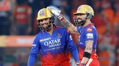 Rajat Patidar and Virat Kohli for RCB. (X Images) Rajat Patidar and Virat Kohli for RCB. (X Images)