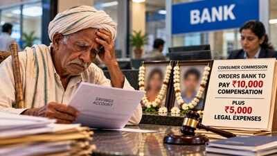 Mother nominated son for savings account, but both died; Farmer father faced long delays, got money but lodged a compliant, Consumer Commission orders bank to pay Rs 15,000 relief