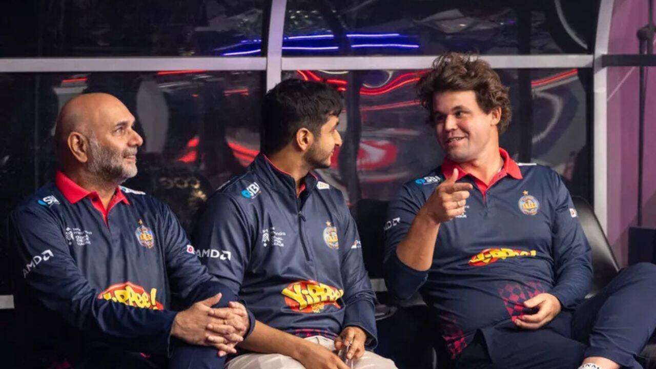 Magnus Carlsen in Pipers dugout