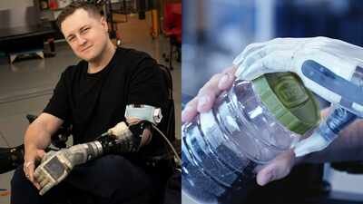 Pic credit: Dave Titensor, University of Utah A Florida man lost his left arm after a 35-foot fall at 16; 17 years later, he is the first to take home a thought-controlled bionic arm that can restore his sense of touch