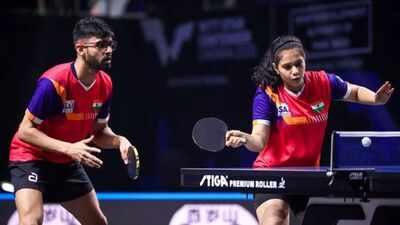 Manush Shah and Diya Chitale (File photo) Asian Games: India's medal tally hits 20; Manush Shah, Diya Chitale win mixed doubles table tennis bronze
