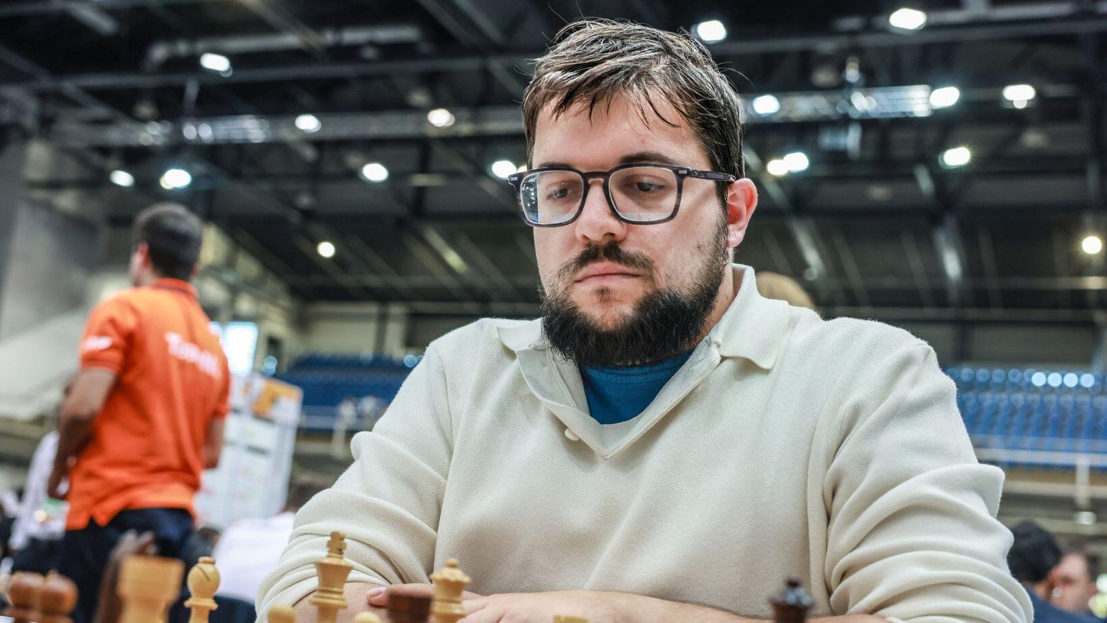 Maxime Vachier-Lagrave at 2024 Chess Olympiad (Photo by FIDE)