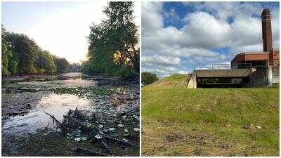 Michigan’s Brooklyn Dam has been removed after 85 years, transforming the River Raisin into a faster-flowing stream. (Photo: Peggy Hudson/Natalie Davies) Michigan’s Brooklyn Dam removed after 85 years; $2 million project transforms 21-acre, 4-to-8-foot-deep River Raisin waterway into faster-flowing stream; five years of planning and construction