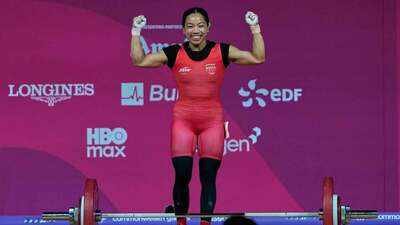 Mirabai Chanu (Image credit: X) Mirabai Chanu wins maiden Asian Games medal, bags silver in 49kg category