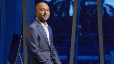 Portrait of Miami Marlins CEO and minority owner Derek Jeter posing in his office during photo shoot at Marlins Park. Miami, FL 1/16/2018 CREDIT: Jeffery A. Salter (Photo by Jeffery A. Salter /Sports Illustrated via Getty Images/Getty Images) (Set Number: X161631 TK1 ) Former MLB star Derek Jeter’s 22,000-sq-ft Tampa mansion sold to a new owner for $22.5 million after Tom Brady rented the waterfront estate, now facing a possible demolition