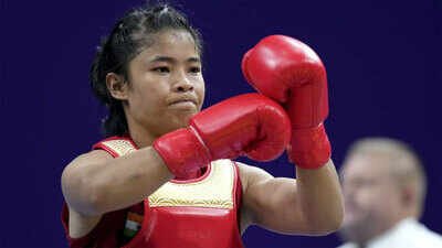 Naorem Roshibina Devi (PTI Photo) Who is Roshibina Devi? Wushu star who faced selection drama before assuring herself third successive Asian Games medal