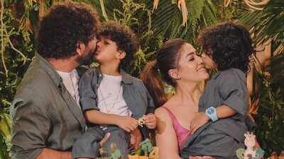 Nayanthara-Vignesh Shivan celebrate twins Uyir-Ulagam’s 4th birthday; jungle-themed party pics go viral