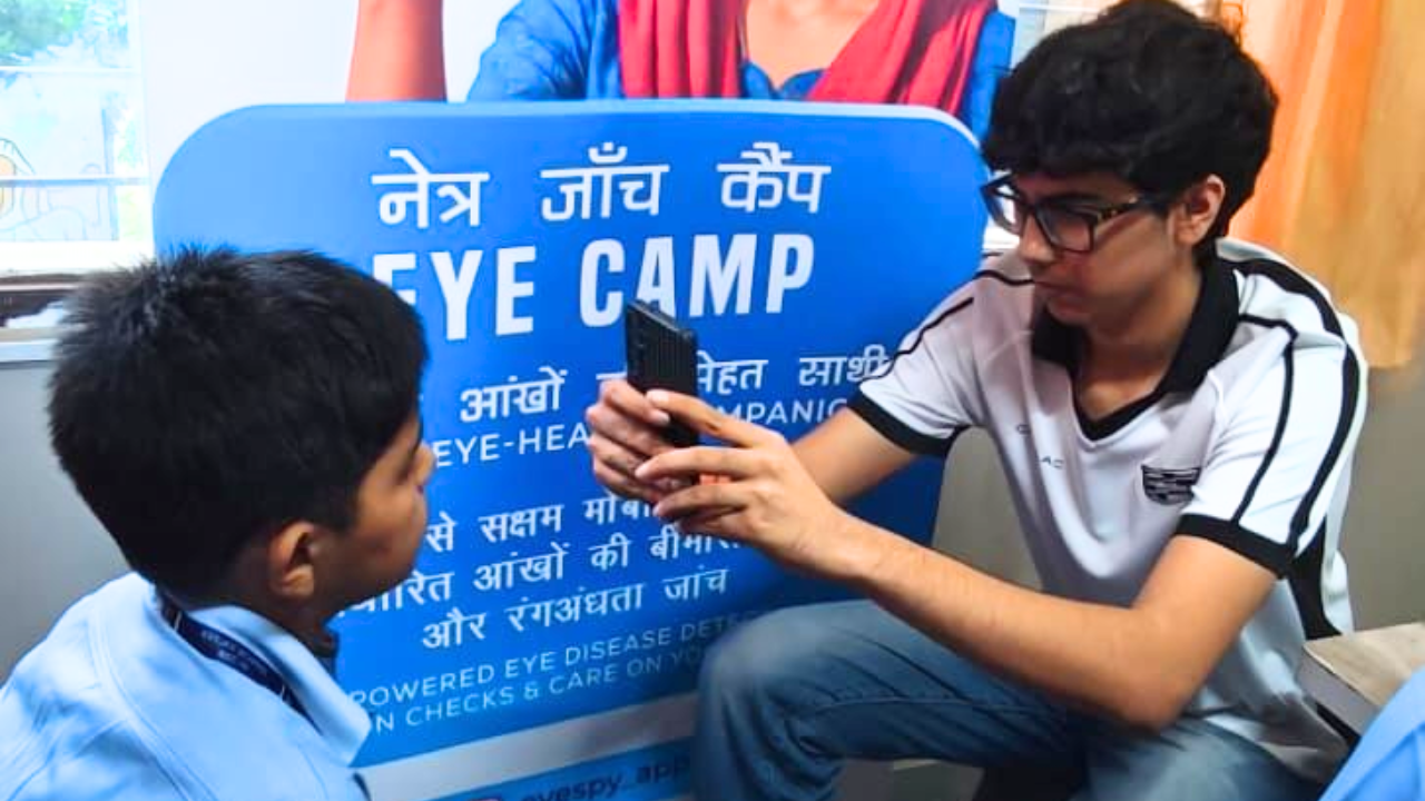 Nearly 99% of the people screened through Siddhartha’s community camps had never undergone an eye examination<br>