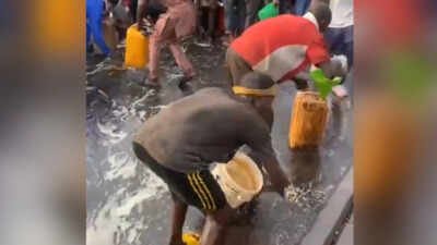 Illegal crude oil siphoning turns fatal in Nigeria, leaving at least 37 dead after toxic fumes were inhaled (Credit: Kenya News Centre🇰🇪) 37 dead in oil theft attempt after inhaling toxic fumes in Nigeria