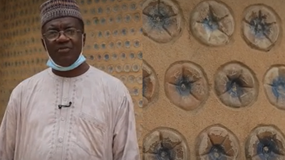 Nigerian engineer Yahaya Ahmed built his first model house with 14,800 sand-filled plastic bottle (Image Credit: BBC) A Nigerian engineer built his first model house with 14,800 sand-filled plastic bottles; the experiment later grew into 15 houses, including a five-bedroom duplex