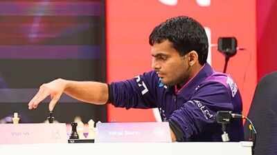 Nihal Sarin playing for American Gambits (GCL Photo) ‘A long-time dream’: Nihal Sarin 'excited' but 'not thinking about' India's Chess Olympiad title defence