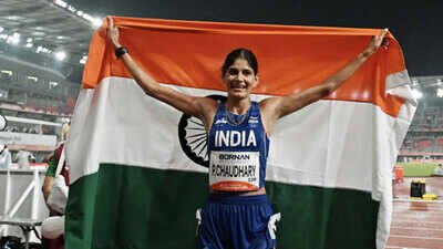 India's Parul Chaudhary (ANI Photo) Asian Games: Parul Chaudhary wins second bronze in 5000m after steeplechase medal